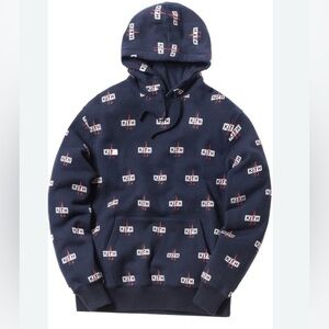 Kith X Moncler‎ Blue Hooded Sweater Sweatshirt size XS Ronnie Fieg